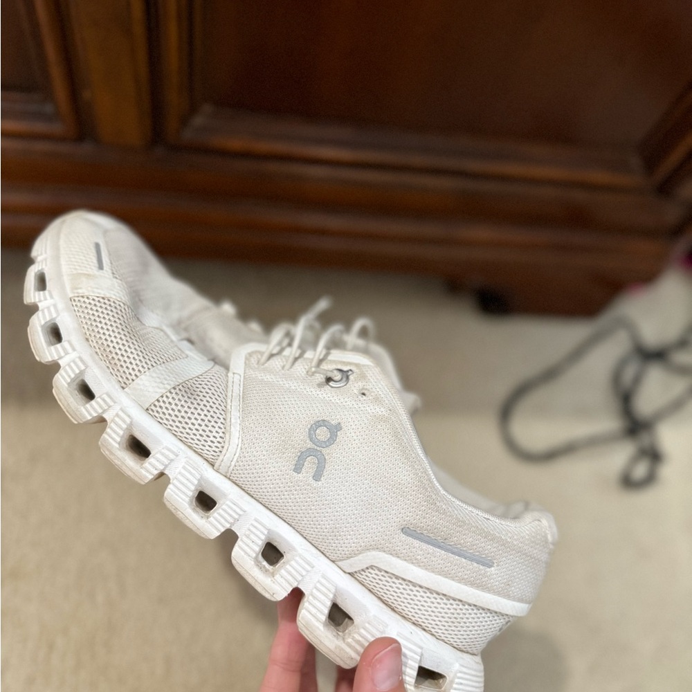 On Running Off-White Athletic Shoes